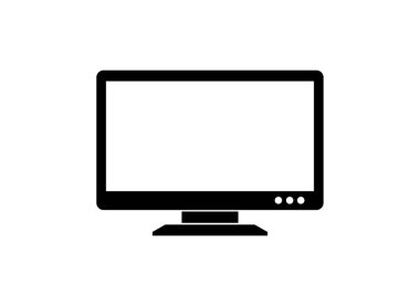 bilgisayar monitörü ikon vektör tasarımı