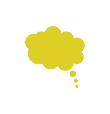 Beyaz arkaplanda gösterilen baloncuk simgesi 