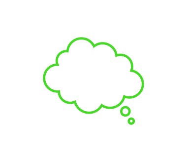 Beyaz arkaplanda gösterilen baloncuk simgesi 