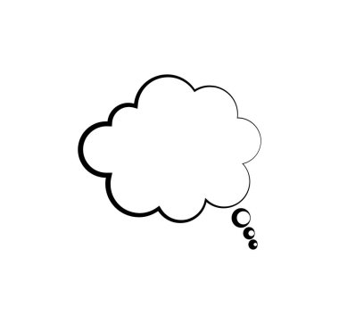 Beyaz arkaplanda gösterilen baloncuk simgesi 