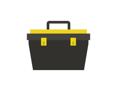 araç kutusu düz simgesi, vektör illüstrasyonu