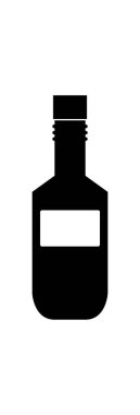  Sirke şişesi ikonu vektör illüstrasyonu