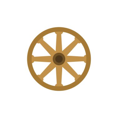 Vagon tekeri simgesi beyaz arkaplanda gösterilmiştir