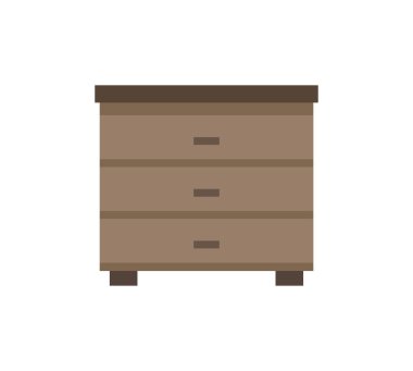 Beyaz arkaplanda resimli çekmece simgesi