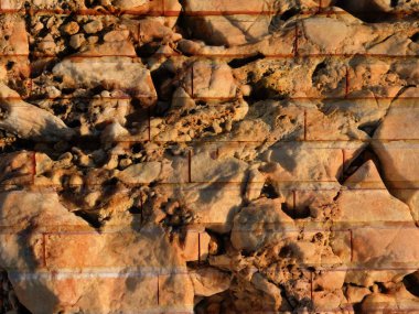 Taş dokusu bahçede