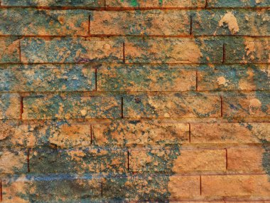  Eski tuğla duvar arka planının grunge dokusu