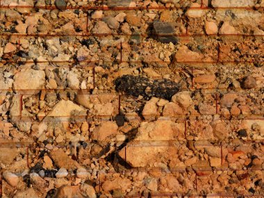 Arka plan için Bahçedeki Taş Doku 'nun yakın plan çekimi.