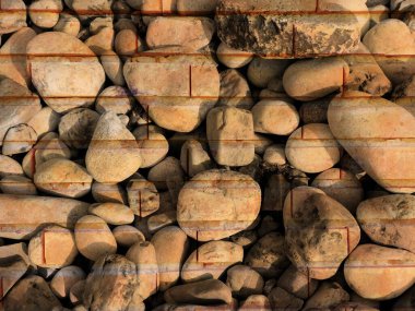 Arka plan için Bahçedeki Taş Doku    