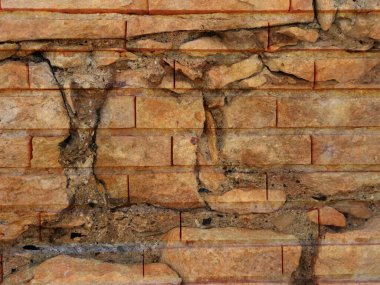 Arka plan için Bahçedeki Taş Doku 'nun yakın plan çekimi.