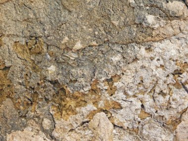 Bahçede taş dokusu, yakın görüş.