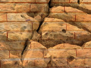 Grunge dokusu, eski taş duvar arkaplanı