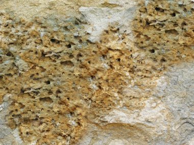 Eski taş duvarın çatlak dokusu