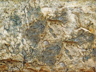 Eski taş duvarın çatlak dokusu