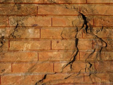 Arkaplan için taş döşeme dokusunun yakın plan görüntüsü