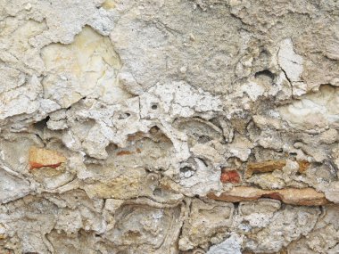 Bahçede taş dokusu, yakın görüş.