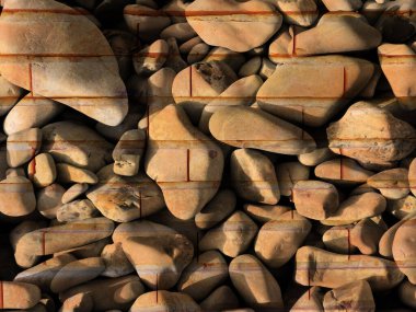 Arka plan için Bahçedeki Taş Doku 'nun yakın plan çekimi.