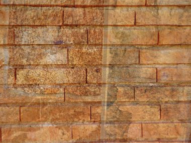  Eski tuğla duvar arka planının grunge dokusu