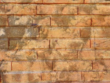 Eski tuğla duvarın dokusu, arkaplan 