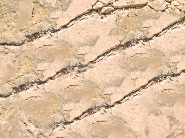 Eski taş duvarın çatlak dokusu