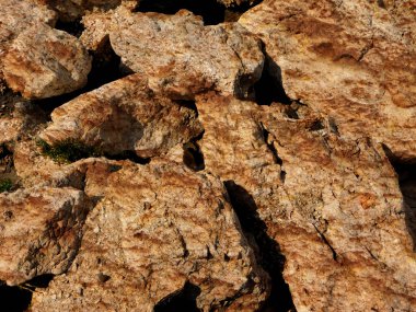 Arka plan için Bahçedeki Taş Doku 'nun yakın plan çekimi.