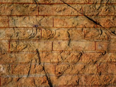 Eski tuğla duvar arkaplanı, doku