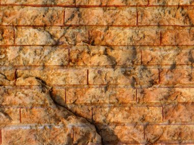 Eski tuğla duvar arkaplanı, doku