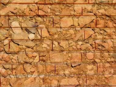 Taş dokusu bahçede