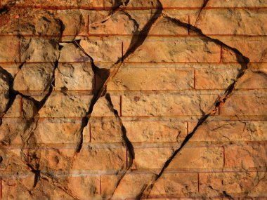 grunge doku tuğla duvar arkaplanı