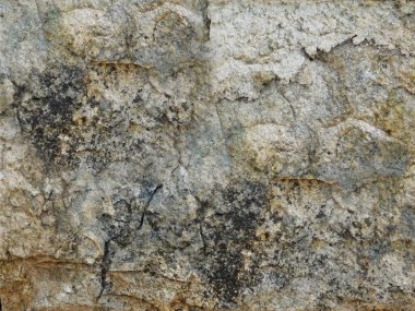 Eski taş duvarın çatlak dokusu