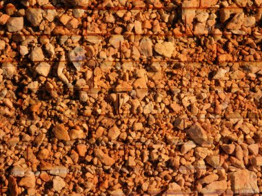 Taş dokusu bahçede