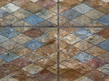 Bahçedeki mermer dokular 