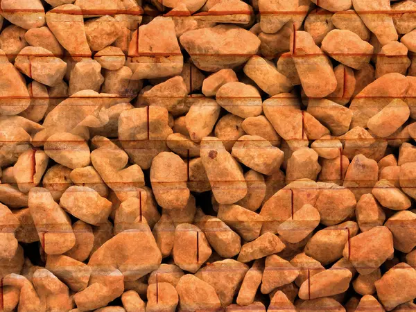 Arka plan için Bahçedeki Taş Doku 'nun yakın plan çekimi.