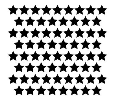 vektör yıldızları simge kümesini şekillendirir