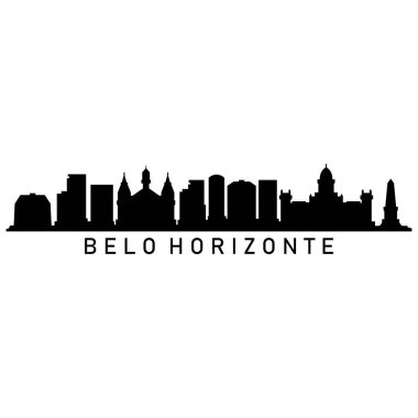 belo horizonte şehir manzarası vektör çizimi