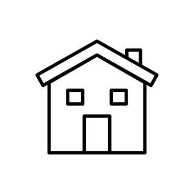 Ev simgesinin vektör illüstrasyonu