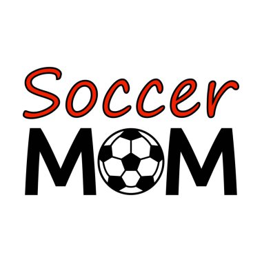 Vektör illüstrasyon, Futbolcu anne harfleri O harfi yerine