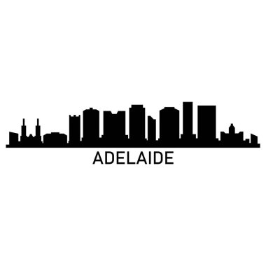 Adelaide şehir manzarası vektör çizimi