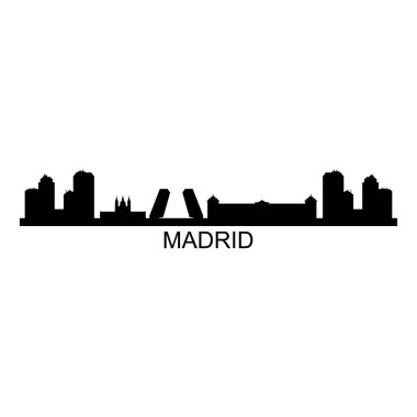 Madrid Şehri vektör illüstrasyonu