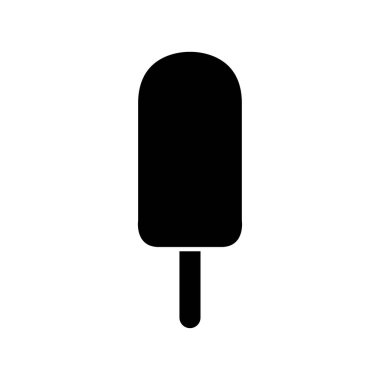 Dondurma ikonu vektörü. İnce çizgi işareti. izole edilmiş sınır sembolü çizimi