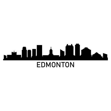 Edmonton şehir manzarası vektör çizimi