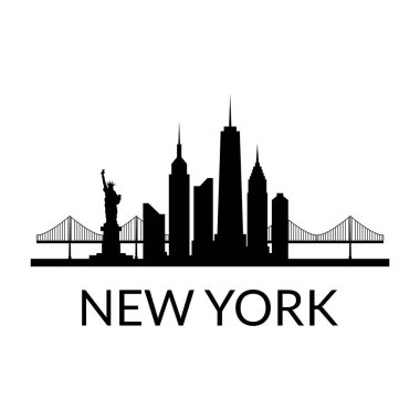 new york cityscape vector illustration