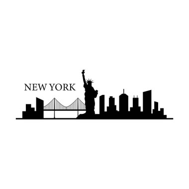 new york cityscape vector illustration
