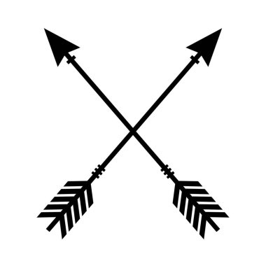 çapraz ok simgesi vektör illüstrasyonu