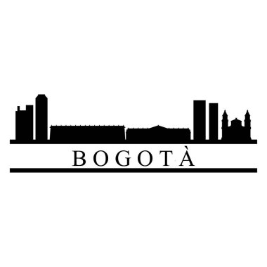 bogota şehir manzarası vektör illüstrasyonu