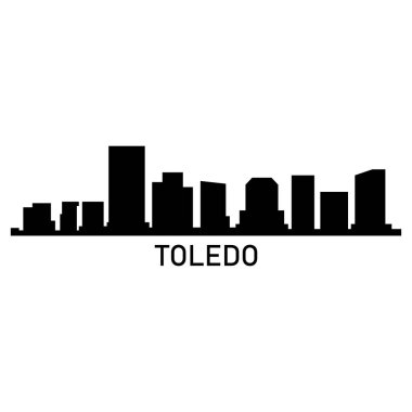 toledo şehir manzarası vektör illüstrasyonu
