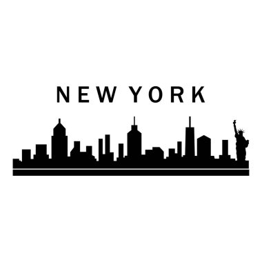 New York şehir manzarası vektör illüstrasyonuName