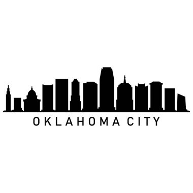 Oklahoma şehir manzarası vektör illüstrasyonu