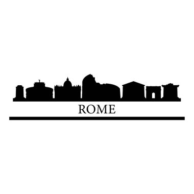 Roma şehir manzarası vektör çizimi