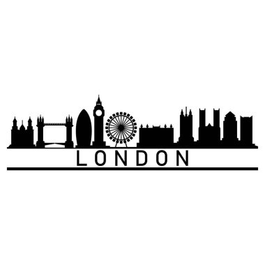 Londra Cityscape vektör çizim