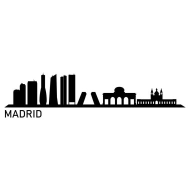 Madrid Şehri vektör illüstrasyonu